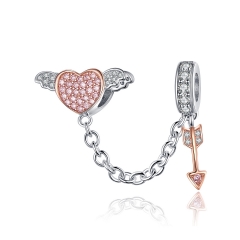 925 Sterling Silver Clip Safety Charms SCC1208