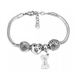 Stainless Steel Charms Bracelet  L140023