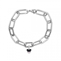 Stainless Steel Me Link Bracelet with Small Charms ML270