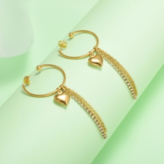 stainless steel gold plated Hoop earrings jewelry for women  XXXE-0240