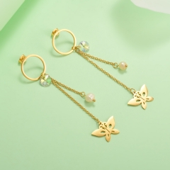 stainless steel gold plated Hoop earrings jewelry for women  XXXE-0280