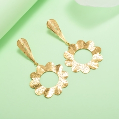 stainless steel gold plated Hoop earrings jewelry for women  XXXE-0281