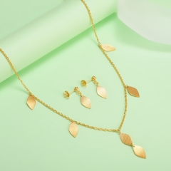 new stainless steel women gold jewelry set  XXXS-0415