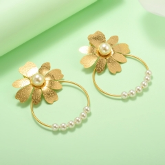stainless steel gold plated Hoop earrings jewelry for women  XXXE-0261