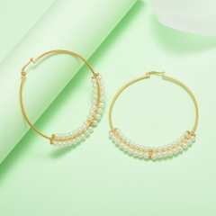 stainless steel gold plated Hoop earrings jewelry for women  XXXE-0266