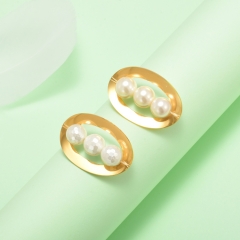 stainless steel gold plated Hoop earrings jewelry for women  XXXE-0269