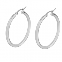 Stainless Steel Hollow Earrings ES-1315A