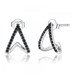 sterling silver fashion earrings jewelry SCE924