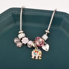 stainless steel charm necklace  NS-0857