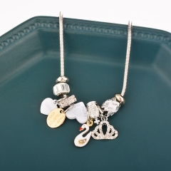 stainless steel charm necklace  NS-0855