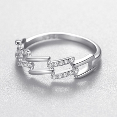 925 Sterling Silver Jewelry Diamond Rings for Women	 JZ1027