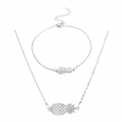 Stainless steel necklace set for women STAO-3892