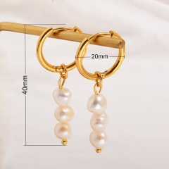 Baroque freshwater pearl earrings ES-2170