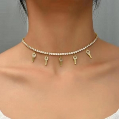 Pearl Brass Pendant Necklace  TTTN-0220
