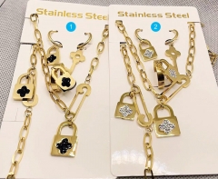 Stainless steel necklace set for women STAO-3918