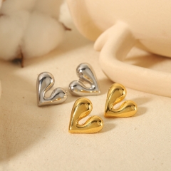 Gold Stud Earrings Gold Plated Stainless Steel Jewelry ES-2791