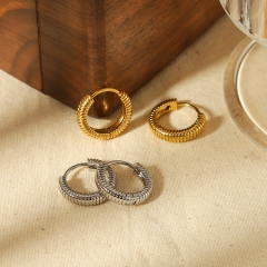 Women Jewelry Stainless Steel Gold drop Earrings ES-2842