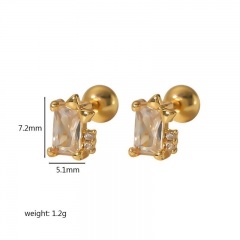 Fashion Jewelry Stainless Steel Women Zircon Earrings ES-2878