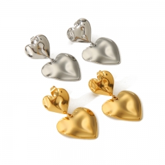 Women Jewelry Stainless Steel Gold drop Earrings ES-2819