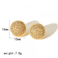 Women Jewelry Stainless Steel Gold drop Earrings ES-2829