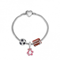 Stainless Steel Heart Women charms Bracelet  XK3640