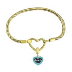 Stainless Steel Heart Bracelet Charms Wholesale  PDM189