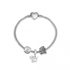 Stainless Steel Heart Women charms Bracelet  XK3635