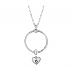 Stainless Steel Choker Simple Pendant Necklace  PDN723