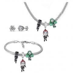 Stainless Steel Pandent Charms Jewelry Set   PDS289