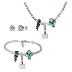 Stainless Steel Pandent Charms Jewelry Set   PDS290
