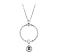 stainless steel charm necklace for girl PDN766