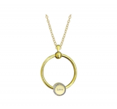 stainless steel charm necklace for girl PDN818