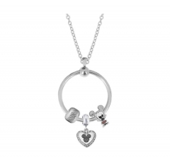 stainless steel charm necklace for girl PDN806
