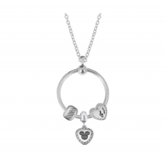stainless steel charm necklace for girl PDN790