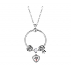stainless steel charm necklace for girl PDN796